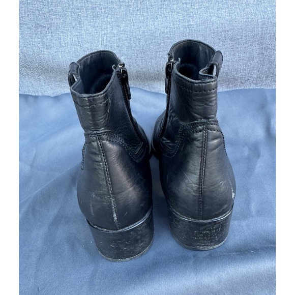 Paul Green Niche Ankle Bootie Black Women's Size (US 8) Leather Western Chic - Picture 2 of 8